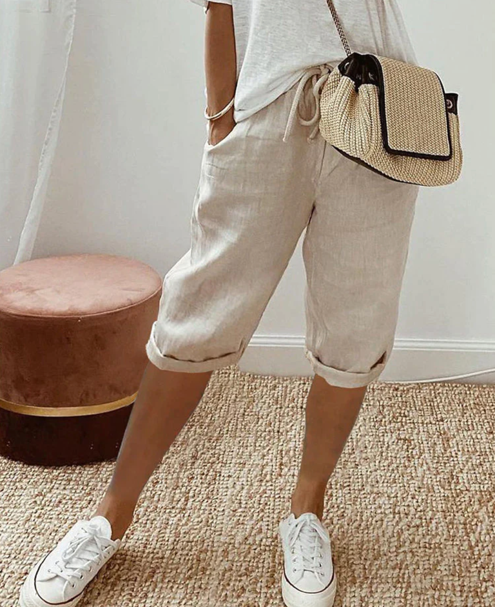 Modern Women’s Breeches – Stylish High-Rise Design for All-Day Comfort 0