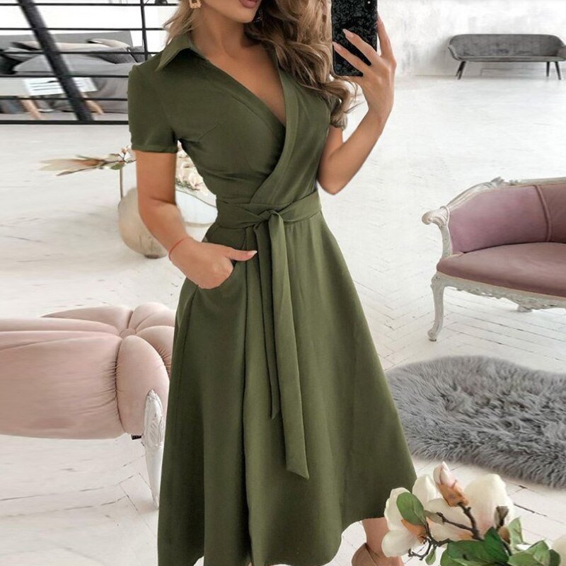 Women's A-Line Dress – Stylish Comfort for Summer Casual Outings 11