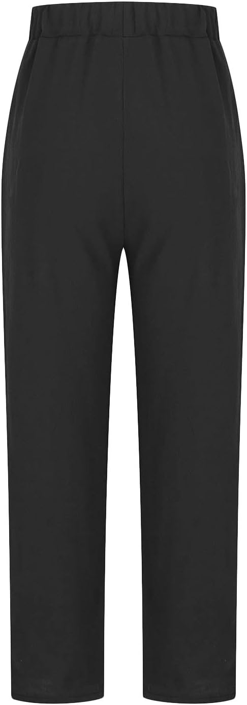 Women's Linen Pants – Comfortable Wide Leg Trousers for Effortless Everyday Style 1