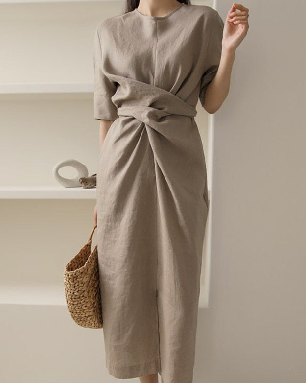 Women's Maxi Dress – Elegant V-Neck Long Sleeve Design for Stylish Autumn Occasions 0