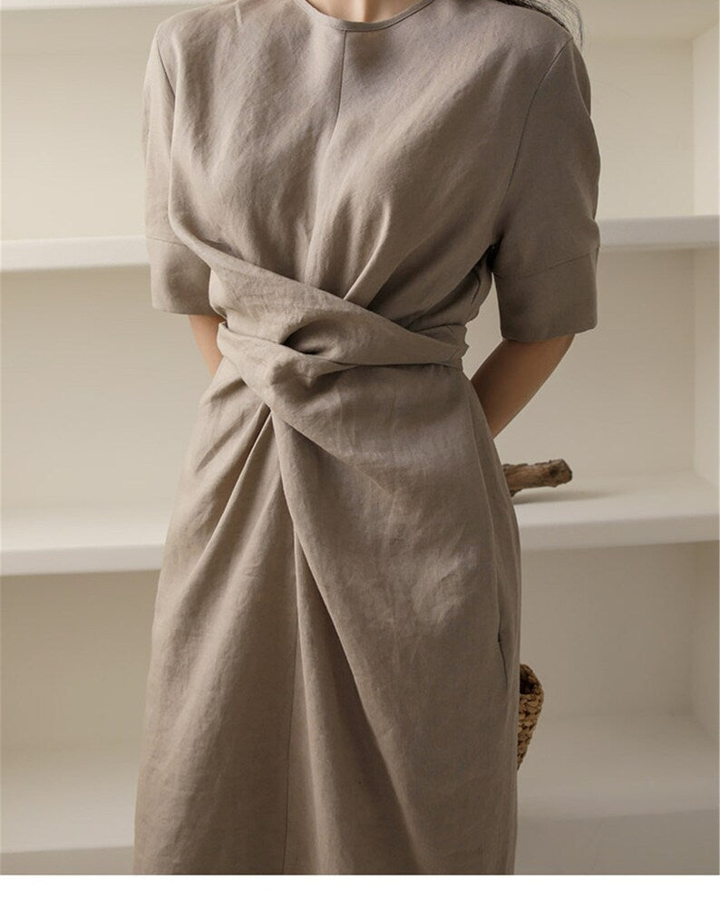 Women's Maxi Dress – Elegant V-Neck Long Sleeve Design for Stylish Autumn Occasions 5