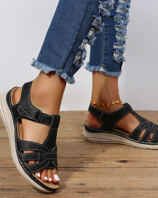 Women’s Orthopedic Sandals – Stylish Velcro Design for All-Day Comfort 0