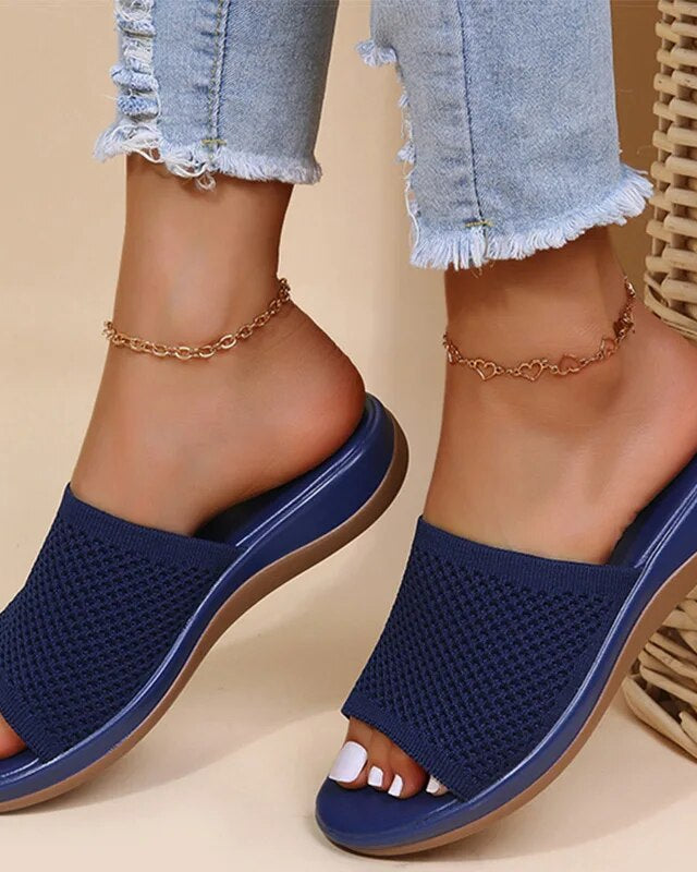 Women’s Slipper Sandals – Breathable Mesh Design for All-Day Comfort 0
