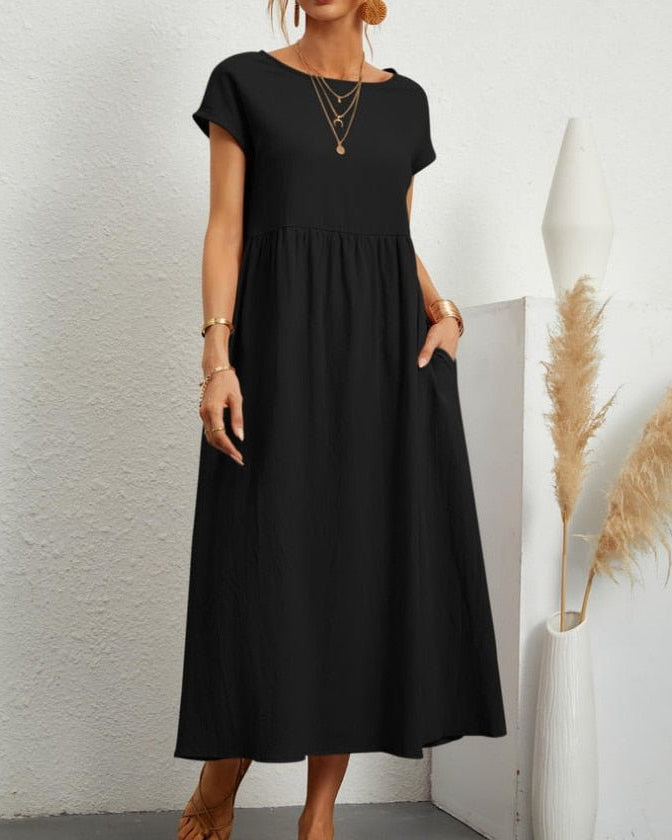 Women’s Summer Maxi Dress – Elegant Cotton Blend for Warm Weather Comfort 0