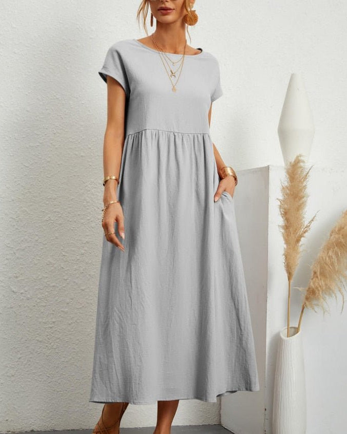 Women’s Summer Maxi Dress – Elegant Cotton Blend for Warm Weather Comfort 1