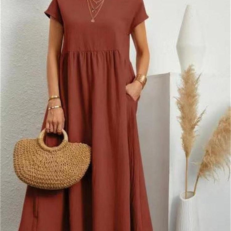 Women’s Summer Maxi Dress – Elegant Cotton Blend for Warm Weather Comfort 3