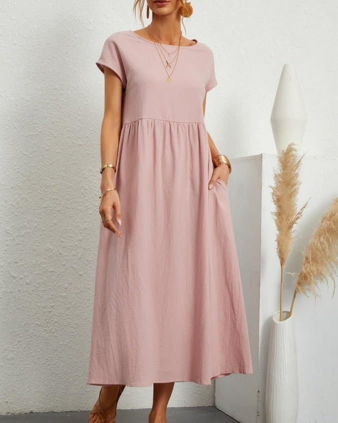 Women’s Summer Maxi Dress – Elegant Cotton Blend for Warm Weather Comfort 4