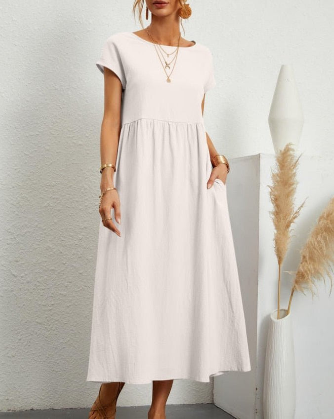 Women’s Summer Maxi Dress – Elegant Cotton Blend for Warm Weather Comfort 5