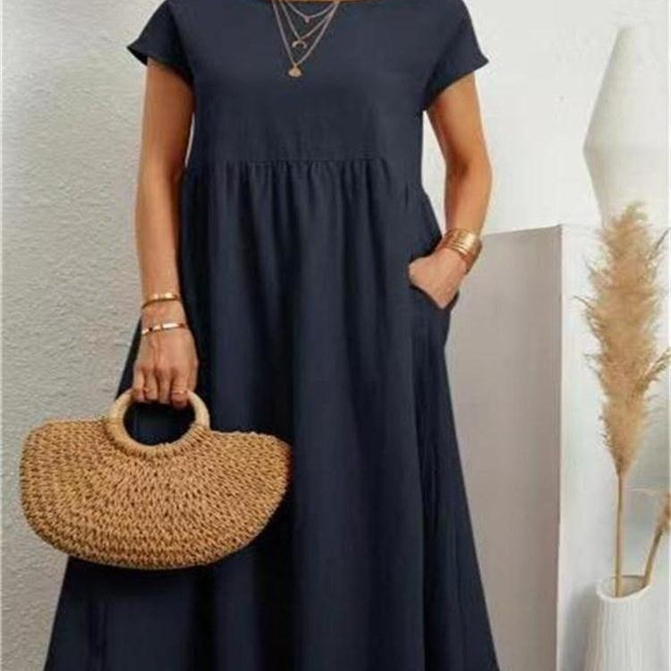 Women’s Summer Maxi Dress – Elegant Cotton Blend for Warm Weather Comfort 6