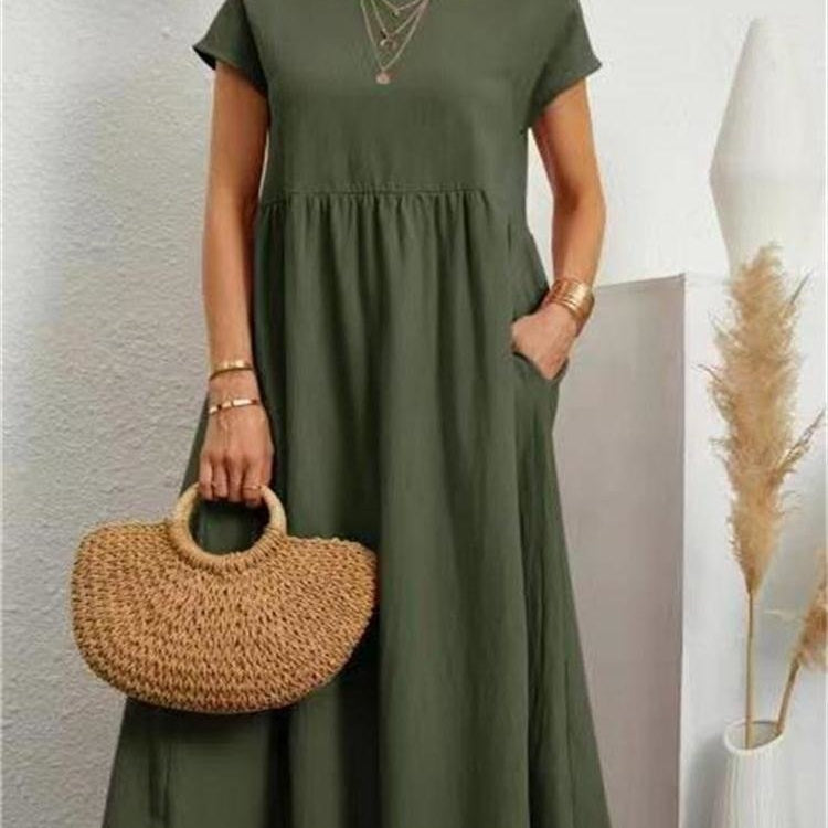Women’s Summer Maxi Dress – Elegant Cotton Blend for Warm Weather Comfort 9