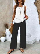 Plus Size Women's Outfit – Elegant Two-Piece Summer Set for Stylish Comfort 6