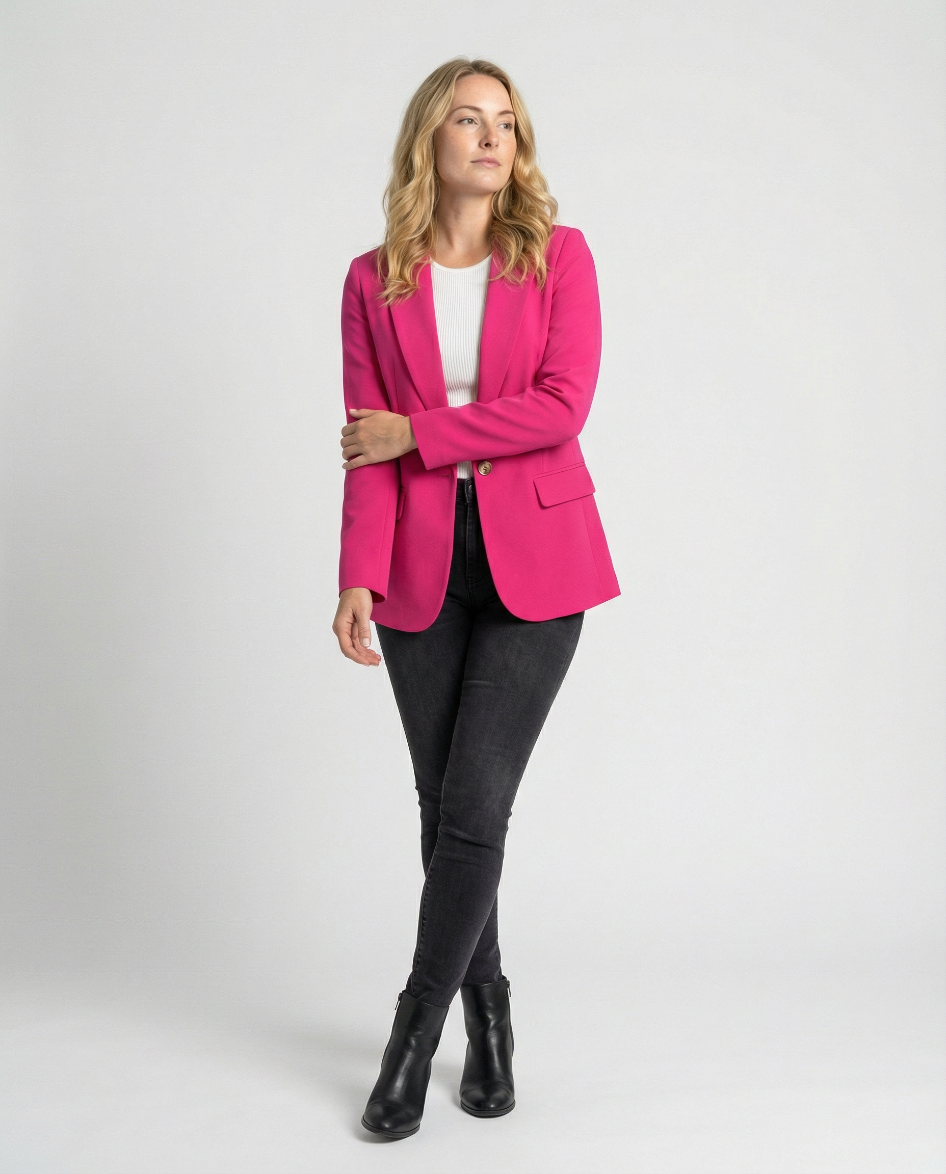 Women's Black Blazer – Elegant Tailored Fit for Versatile Style and Comfort 8