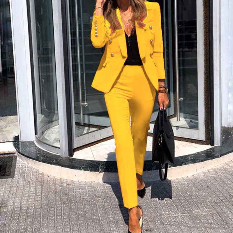 Women’s Blazer Trousers Set – Stylish Comfort for Any Occasion 0