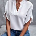 Women's Blouse – Eco-Friendly Cotton Blend for Comfortable Spring Outings 0