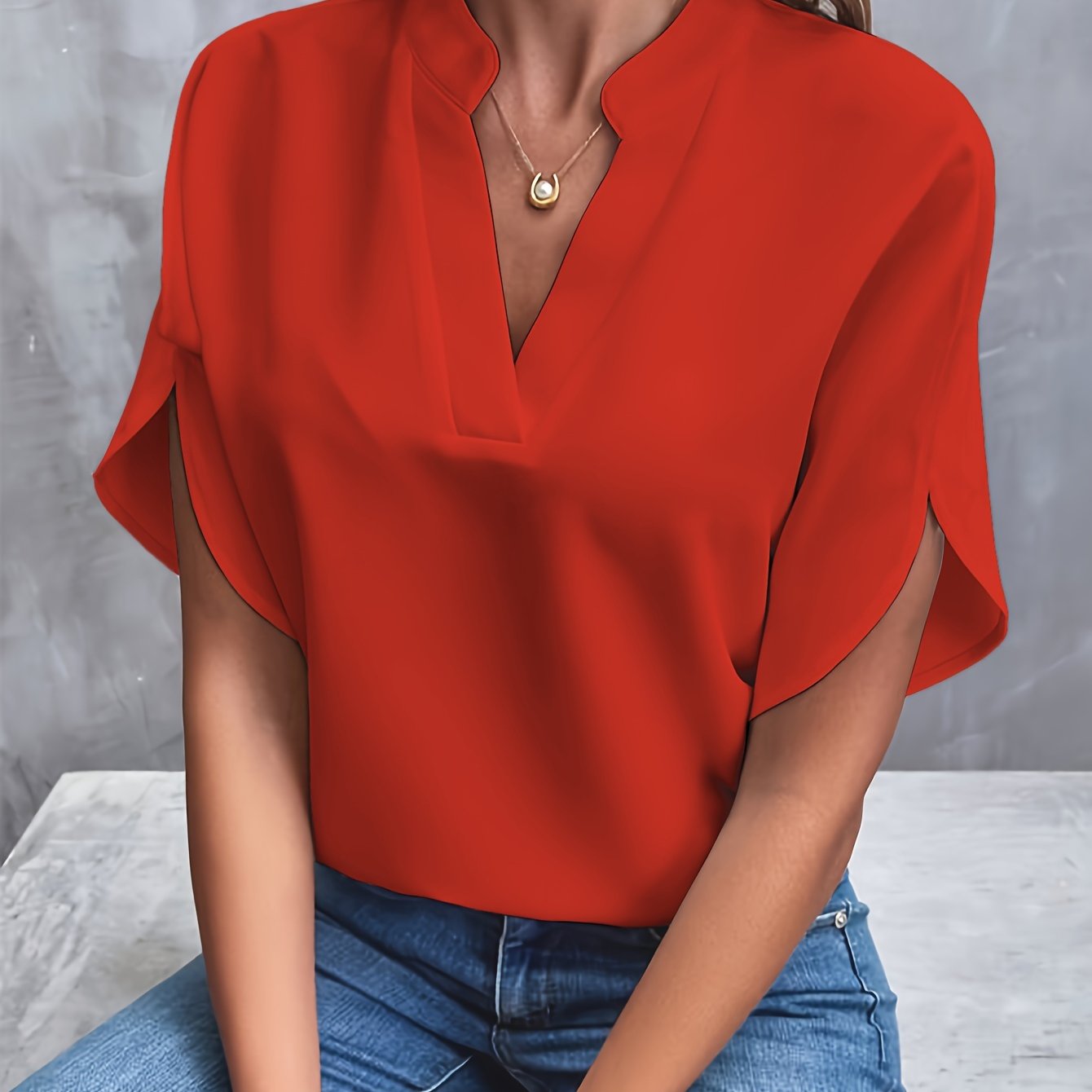 Women's Blouse – Eco-Friendly Cotton Blend for Comfortable Spring Outings 12