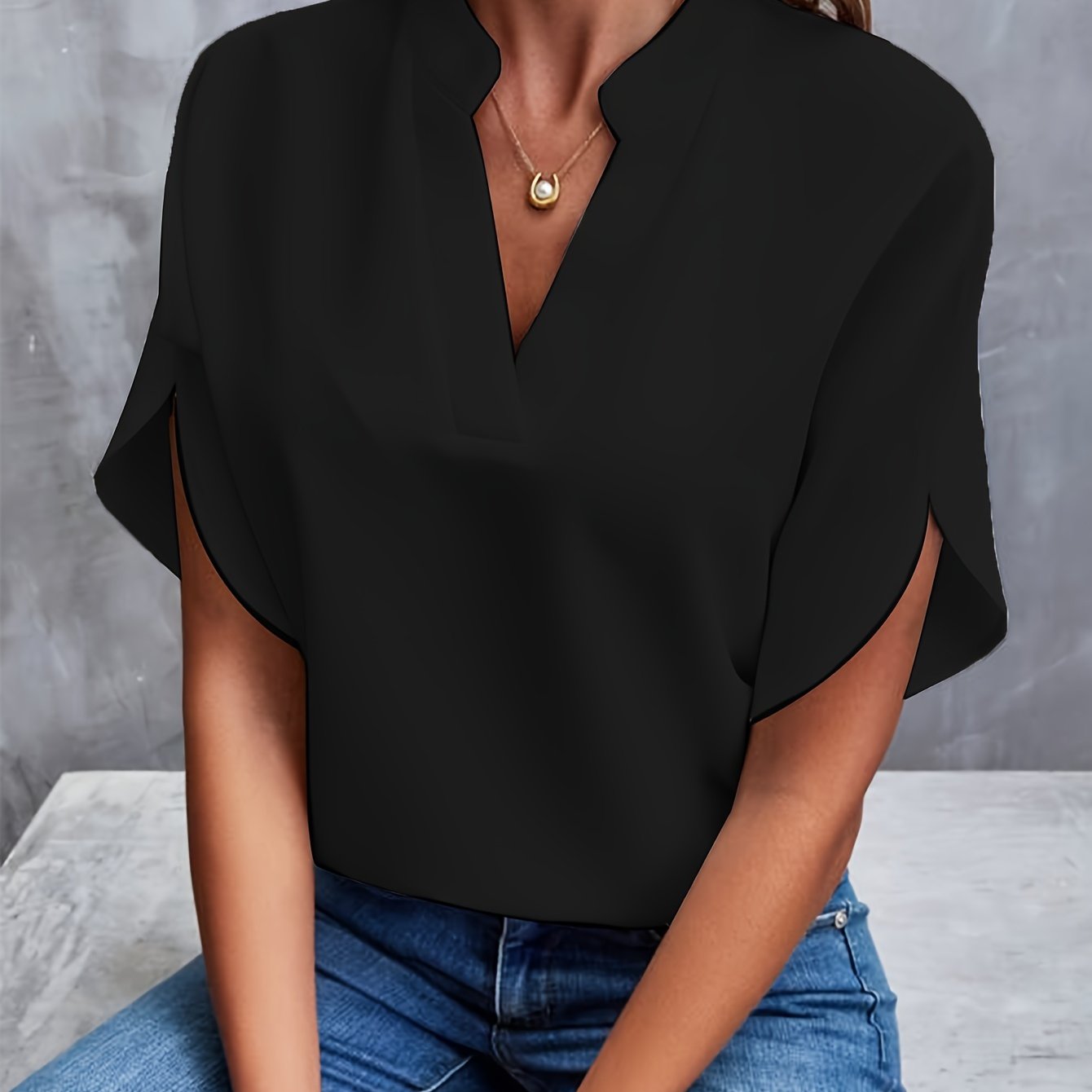 Women's Blouse – Eco-Friendly Cotton Blend for Comfortable Spring Outings 7