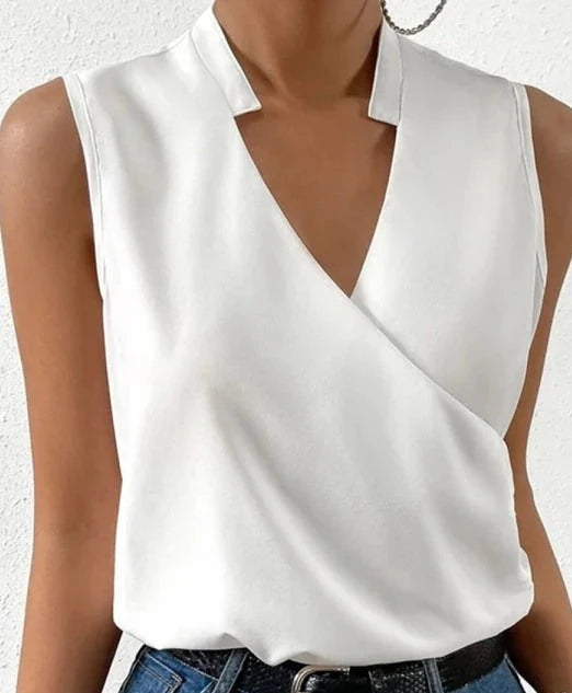 Women's Blouse – Elegant Sleeveless Design for Comfortable Summer Wear 0
