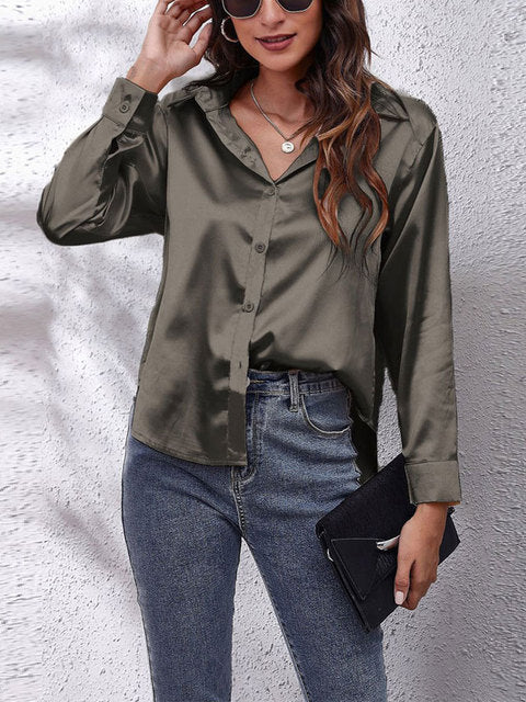 Women’s Elegant Shirt – Stylish Long-Sleeved Design for Versatile Occasions 9