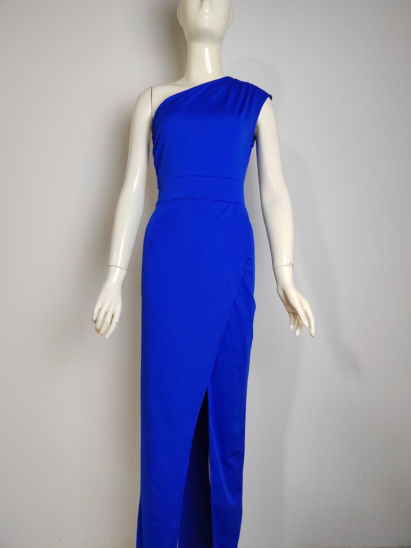 Women's Formal Dress – Elegant Asymmetrical Slant Collar for Stylish Evening Comfort 8