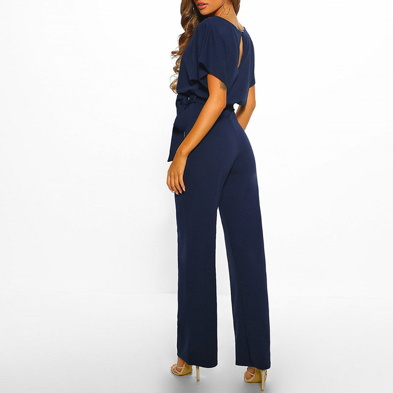 Women's Jumpsuit – Elegant Dark Blue Design for Confident Outings 1