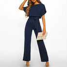 Women's Jumpsuit – Elegant Dark Blue Design for Confident Outings 5