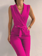 Women’s Jumpsuit – Elegant V-Neck Design for Glamorous Comfort 5