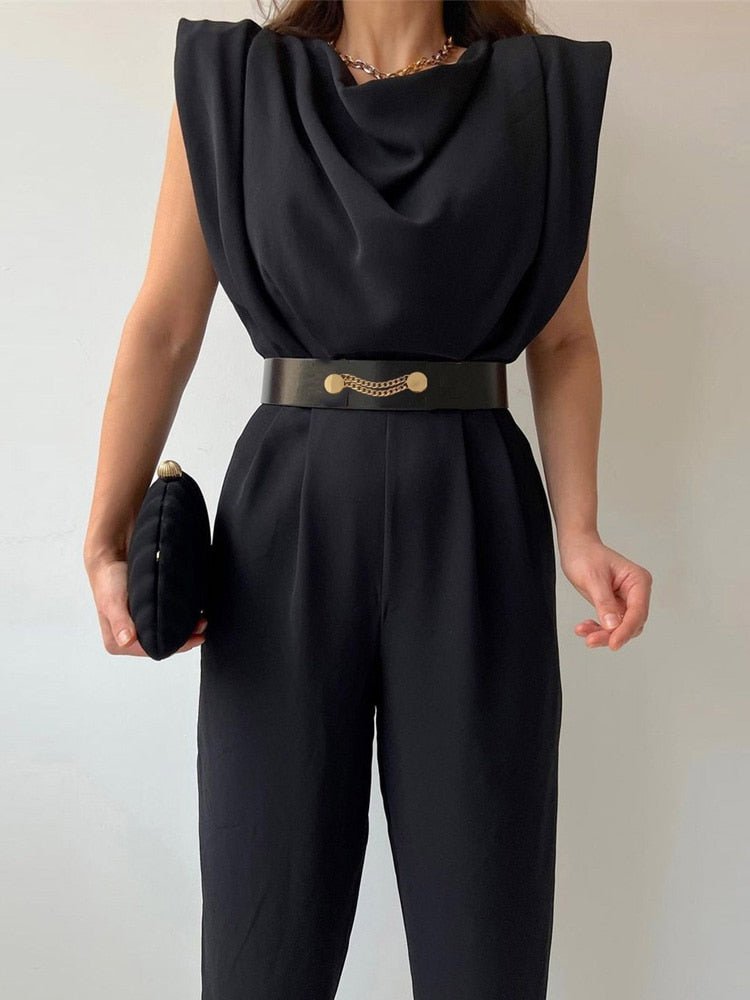 Women’s Jumpsuit – Elegant V-Neck Design for Glamorous Comfort 6