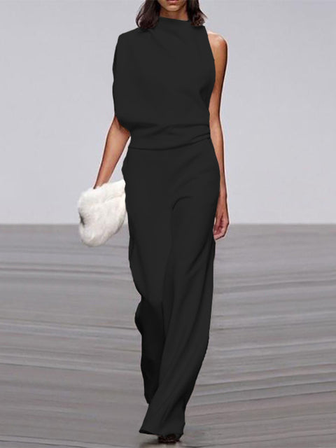 Women's Jumpsuit – Stylish Sleeveless Wide Leg Design for Everyday Comfort 0