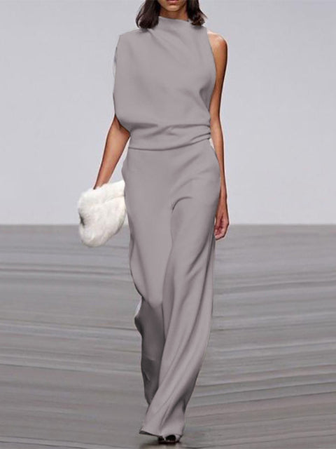 Women's Jumpsuit – Stylish Sleeveless Wide Leg Design for Everyday Comfort 1