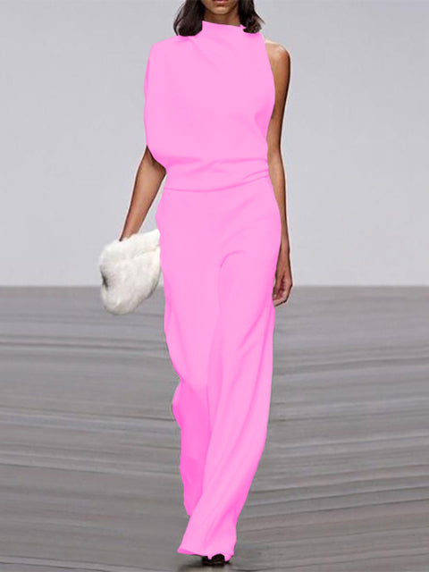 Women's Jumpsuit – Stylish Sleeveless Wide Leg Design for Everyday Comfort 2