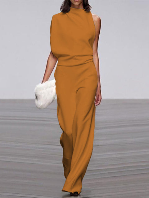 Women's Jumpsuit – Stylish Sleeveless Wide Leg Design for Everyday Comfort 8