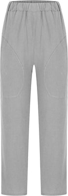 Women's Linen Pants – Comfortable Wide Leg Trousers for Effortless Everyday Style 6