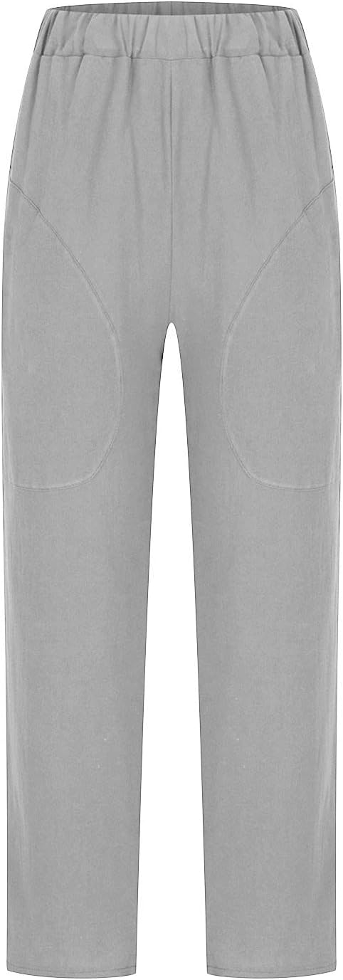 Women's Linen Pants – Comfortable Wide Leg Trousers for Effortless Everyday Style 6