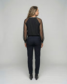 Women's Sequin Top – Elegant Mesh Sleeves for Chic Going Out Occasions 3