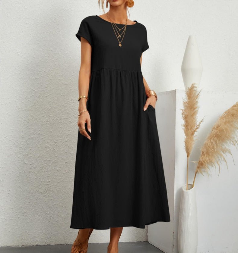 Women’s Summer Maxi Dress – Elegant Cotton Blend for Warm Weather Comfort 0