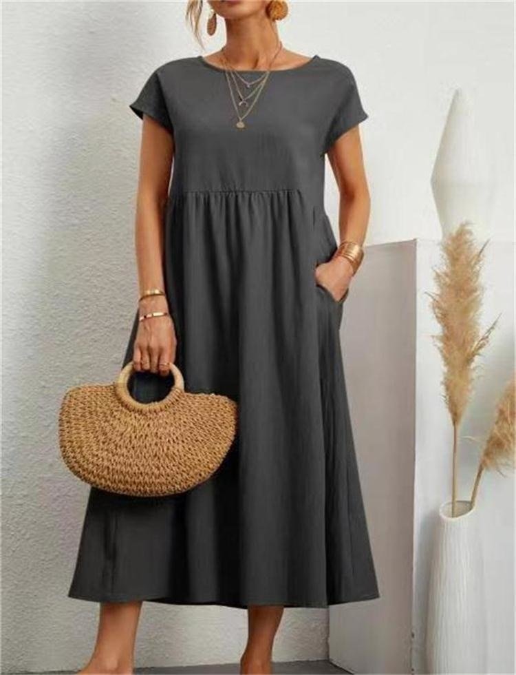 Women’s Summer Maxi Dress – Elegant Cotton Blend for Warm Weather Comfort 2