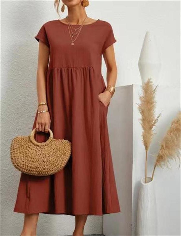 Women’s Summer Maxi Dress – Elegant Cotton Blend for Warm Weather Comfort 3