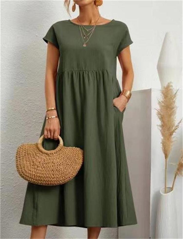 Women’s Summer Maxi Dress – Elegant Cotton Blend for Warm Weather Comfort 9
