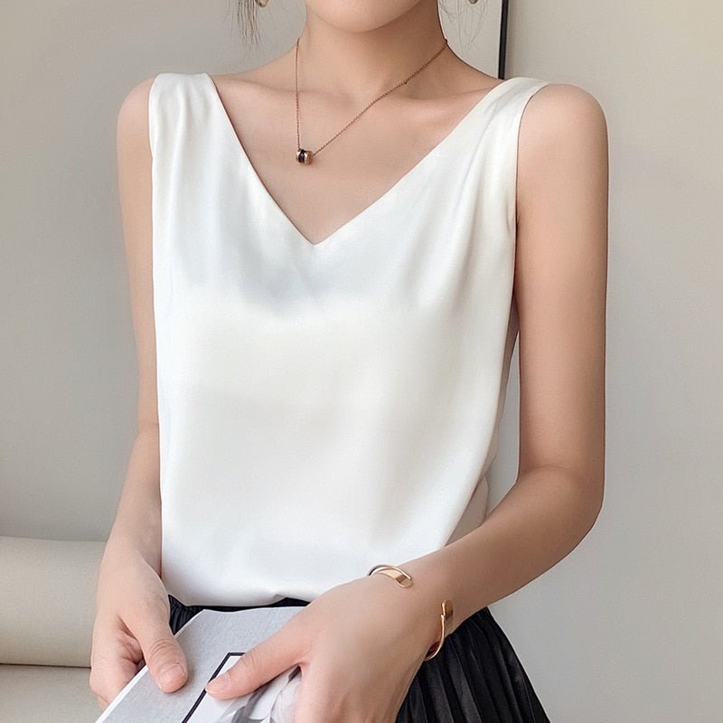 Women's Tank Top – Soft Silk Fabric for Elegant Beach Style 4