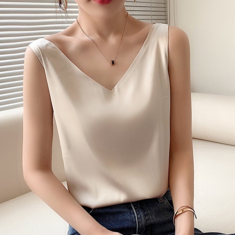 Women's Tank Top – Soft Silk Fabric for Elegant Beach Style 6