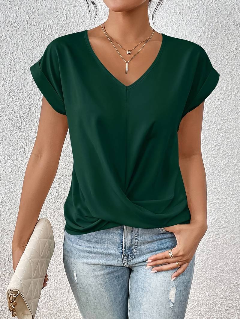 Women's Top – Comfortable Organic Cotton Short Sleeve for Effortless Summer Style 5